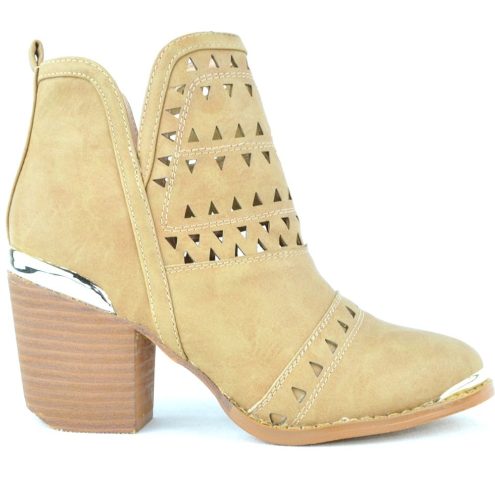 BLOCK HEELED BOOTIES